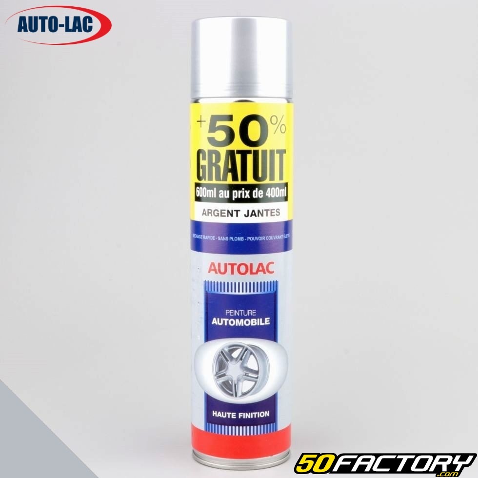 Peinture Autolac noir mat 600ml (carton de 6)