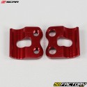 Soporte latiguillo freno delantero Honda CR, CRF, Yamaha  YZ, YZF XNUMX, XNUMX, XNUMX Scar  rojo