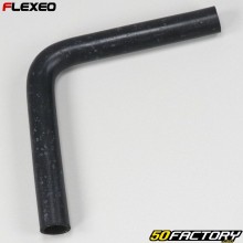 Elbow rubber hose 90° Ø22 mm Flexeo black