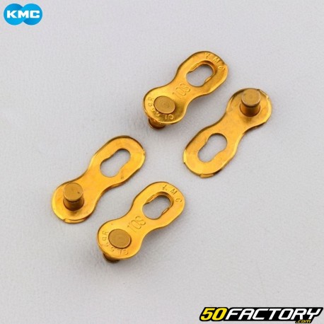 Cierres rápidos de cadena de bicicleta KMC Gold XNUMX Speed ​​​​(Pack XNUMX)