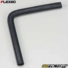 Elbow rubber hose 90° Ø16 mm Flexeo black