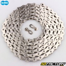 12-speed 126-link bicycle chain KMC gray