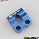 Soporte latiguillo freno delantero Honda CR, CRF, Yamaha YZ, YZF 125, 250, 450 Scar azul