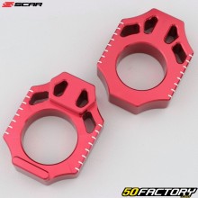Chain tensioners Honda CR 125, 250 (2002 - 2007), CRF 450 R (from 2002)... Scar red