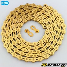 Bicycle chain 10 speed 114 links KMC 10EL gold