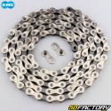 9 Speed ​​114 Link KMC 9 Bicycle Chain Silver and Gray