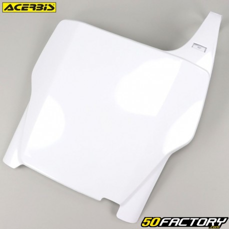 Placa delantera porta número Honda CR 125, 250, CRF 250, 450 R (2004 - 2007) Acerbis blanca