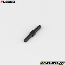 Raccordo tubo diritto Ø3 mm Flexeo nero