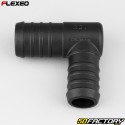 Conector de manguera en forma de L Ã˜25-22 mm Flexeo negro