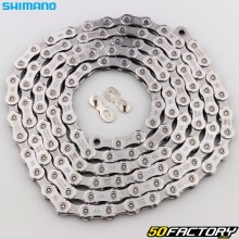 Cadena de bicicleta Shimano Deore CN-MXNUMX de XNUMX velocidades y XNUMX eslabones