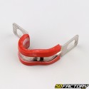 Articulated clamp for hose or cable Ã˜13 mm red