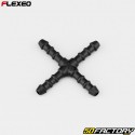 Raccord de durites en X Ø4 mm Flexeo noir