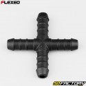 Conector de manguera en forma de X Ã˜10 mm Flexeo negro