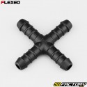 Conector de mangueira em forma de X Ã˜10 mm Flexeo preto