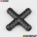 X-shaped hose connector Ã˜14 mm Flexeo black