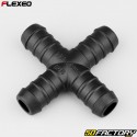 X-shaped hose connector Ã˜16 mm Flexeo black