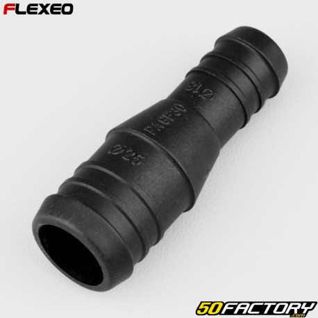 Straight hose connector Ã˜25-18 mm Flexeo black