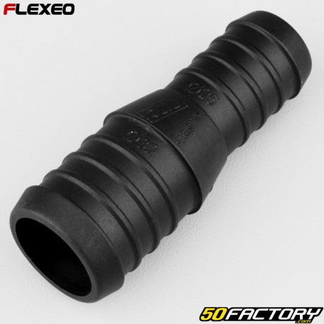 Straight hose connector Ã˜32-25 mm Flexeo black