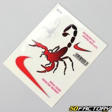 Stickers Scorpions 12x9.5 cm (planche)