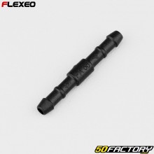 Raccordo tubo diritto Ø4 mm Flexeo nero