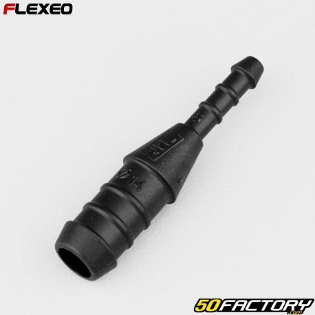 Conector de mangueira reta Ã˜14-6 mm Flexeo preto