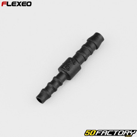 Straight hose connector Ã˜6-5 mm Flexeo black