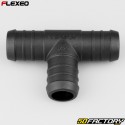 Racor T-flexeo Ø22 mm negro