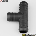 Racor T-flexeo Ø22 mm negro