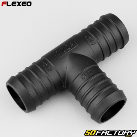 Encaixe de mangueira em T Flexeo preto Ã˜32 mm