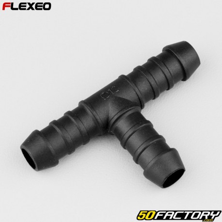 Black Flexeo Ã˜12 mm T-hose fitting