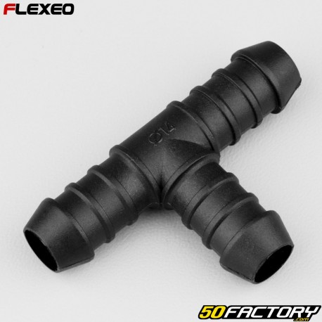 Black Flexeo Ã˜14 mm T-hose fitting