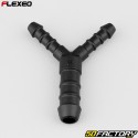 6-6-10 mm Y-shaped hose connector Flexeo black
