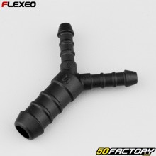 Y-shaped hose connector Ø6-6-12 mm Flexeo black