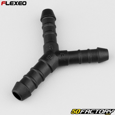 8-8-10 mm Y-shaped hose connector Flexeo black