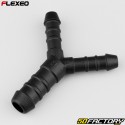 Raccord de durites en Y8-8-12 mm Flexeo noir