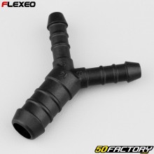 Conector de mangueira em forma de Y Ø8-8-14 mm Flexeo preto