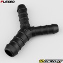 10-10-14 mm conector de mangueira em forma de Y Flexeo preto