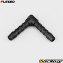 Ã˜5 mm Flexeo L-shaped hose connector black