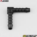 Conector de manguera en forma de L Flexeo de Ã˜6 mm negro