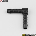 Ã˜6 mm Flexeo Conector de mangueira em forma de L preto