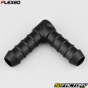 Ã˜12 mm Flexeo L-shaped hose connector black