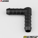 Ã˜12 mm Flexeo L-shaped hose connector black