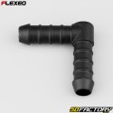 Raccord de durites en L Ø12 mm Flexeo noir