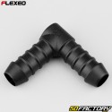 Conector de manguera en forma de L Flexeo de Ã˜14 mm negro