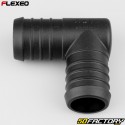 Ã˜32 mm Flexeo L-shaped hose connector black