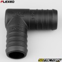 Ã˜25 mm Flexeo L-shaped hose connector black