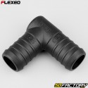 Ã˜25 mm Flexeo L-shaped hose connector black