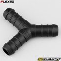 Conector de mangueira em Y Flexeo preto Ã˜14 mm