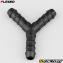 Black Flexeo Ã˜10 mm Y-hose connector