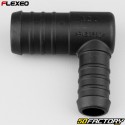 Conector de mangueira em forma de L Ã˜25-18 mm Flexeo preto